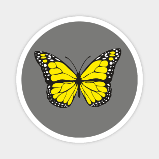 yellow butterfly Magnet